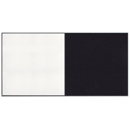United Visual Products Enclosed Corkboard, 1 Door, 60"x36", 4" Fra UV3410-WHITE-APRICOT